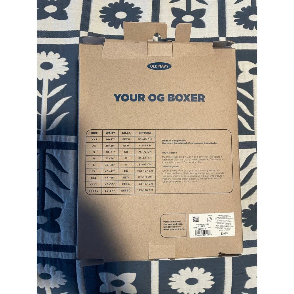 Old Navy Mens OG Boxers 3-Pack Pizza Burger Food Print Red Stripe XXL NIB